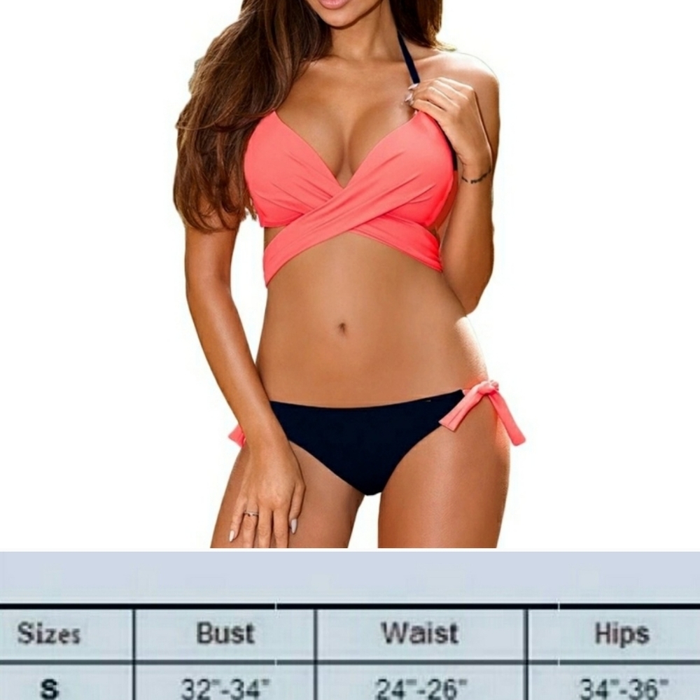 NWOT coral bikini